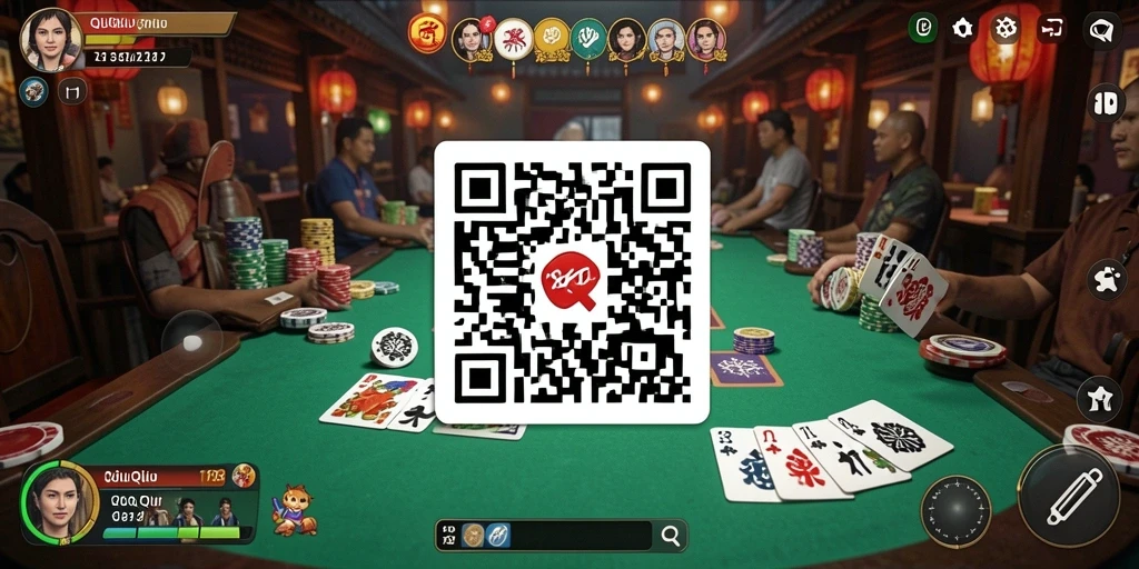 Screenshot gameplay 8QR dengan aksi seru dalam permainan QiuQiu.