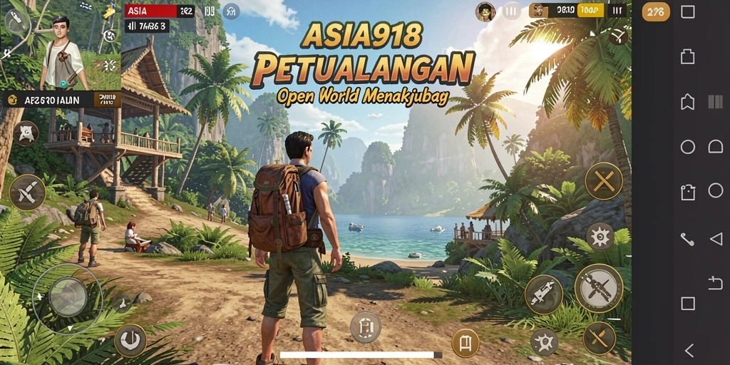 Tampilan gameplay petualangan Open World yang mengasyikkan di ASIA918.