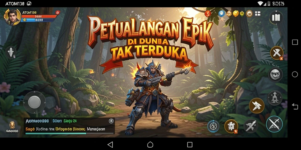 Tampilan gameplay menarik dengan petualangan yang mendebarkan.