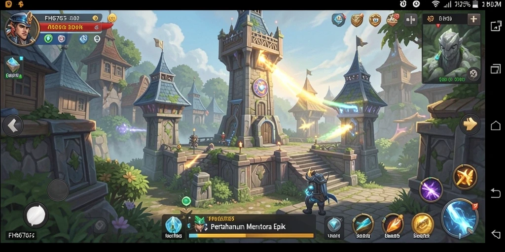 Tampilan gameplay menarik dari FH6767 Tower Defense.