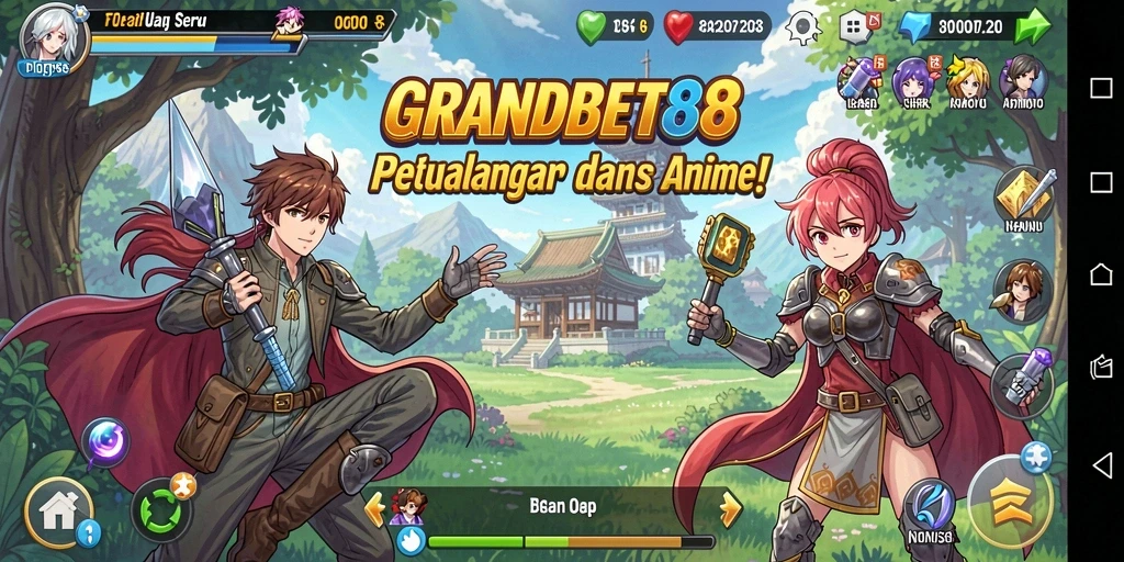 Tampilan gameplay seru dalam GRANDBET88 yang penuh warna.
