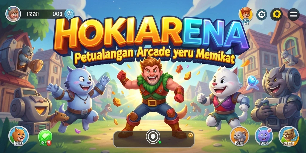 Tangkapan layar HOKIARENA menunjukkan aksi gameplay yang mendebarkan dan karakter yang dinamis.