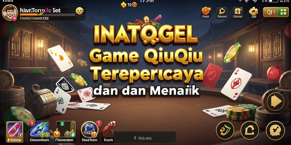 Gameplay seru dalam aplikasi INATOGEL QiuQiu.