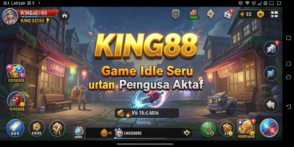 Tampilan gameplay KING88 yang menarik dan penuh warna.