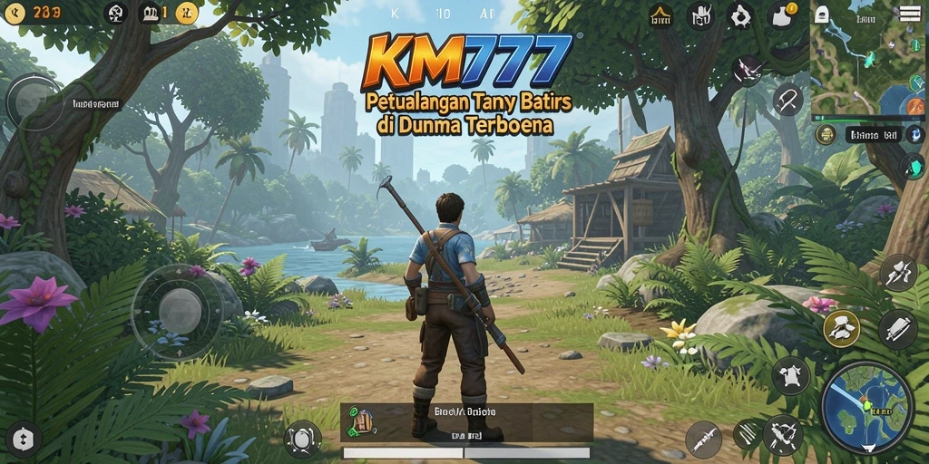 Tampilan gameplay KM777 yang menakjubkan dalam dunia terbuka.