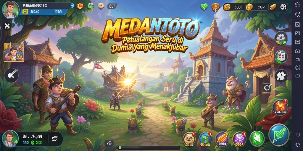 Tampilan gameplay menarik dari MEDANTOTO yang mengajak pemain dalam petualangan seru.