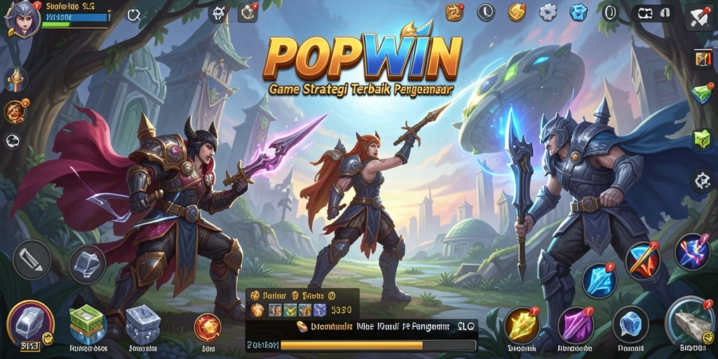 Tampilan gameplay seru dan strategis di POPWIN.
