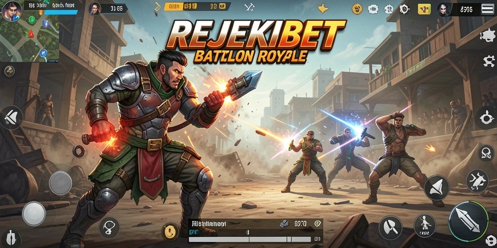 Tangkapan layar menunjukkan aksi intens di medan perang Battle Royale.