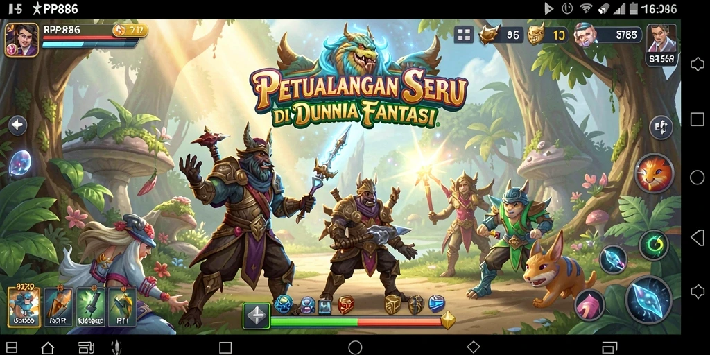 Tampilan gameplay RP886 yang seru dan penuh petualangan.