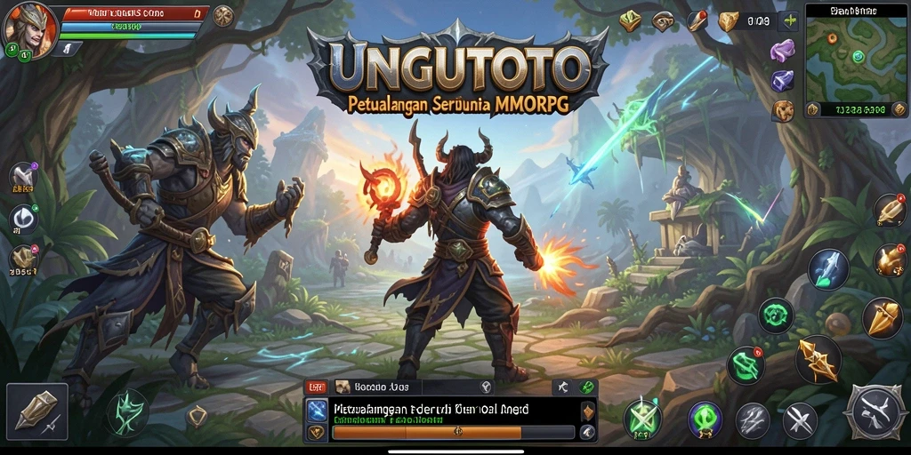 Gambaran gameplay seru UNGUTOTO di dunia MMORPG.