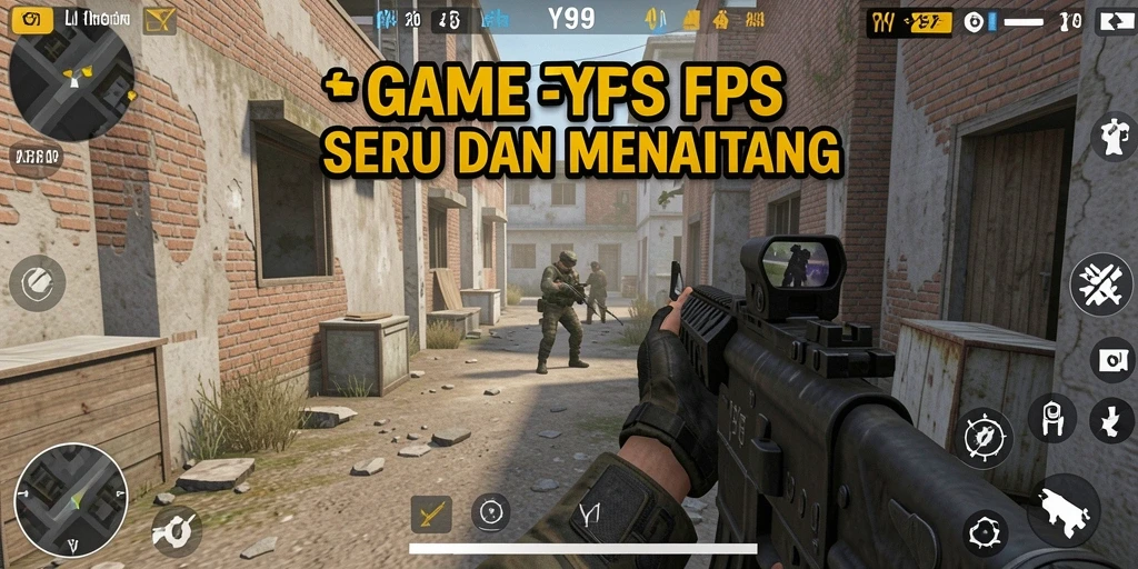 Tampilan gameplay Y89 yang menegangkan saat aksi menembak.